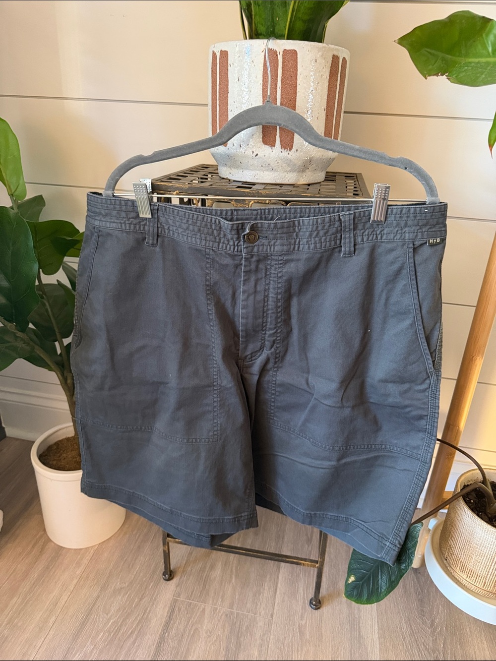 Howler Brothers Men's Flat Front Charcoal Shorts
